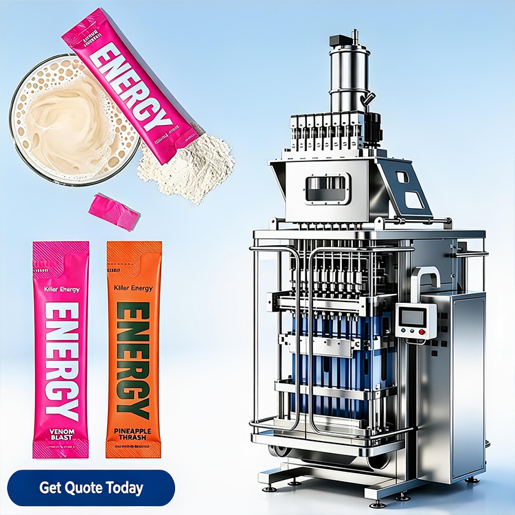 Electrolyte Powder Pack - เครื่องบรรจุผงเครื่องดื่มชูกำลังอัตโนมัติ 5G 10G แบบซองสติ๊ก เครื่องบรรจุผงวิตามินและอิเล็กโทรไลต์แบบซองสติ๊ก
