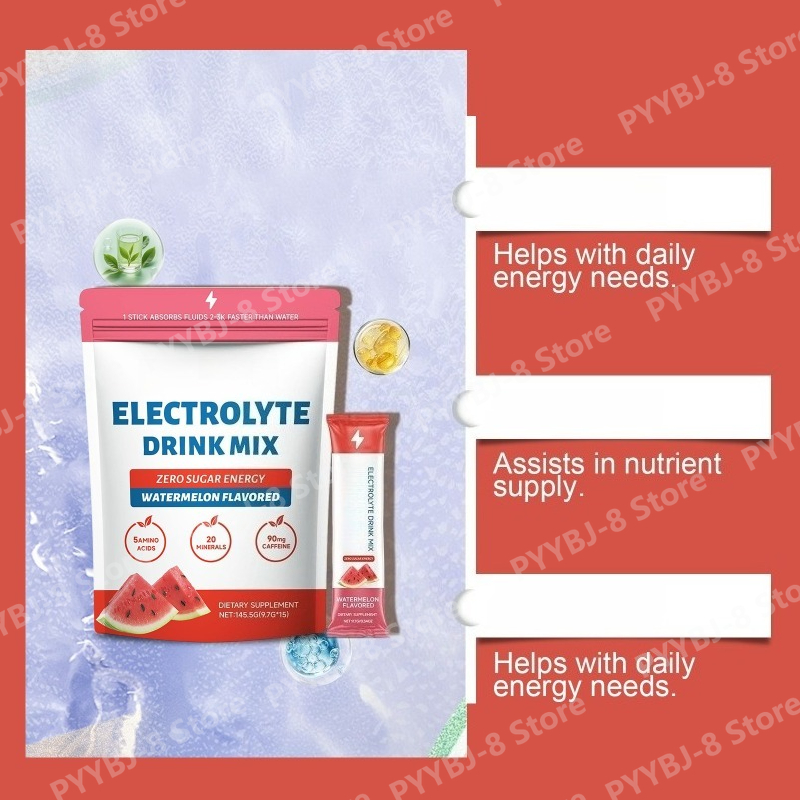 ผงเกลือแร่รสแตงโม ผสมกรดอะมิโน - Electrolyte Powder Pack บทวิจารณ์และราคา