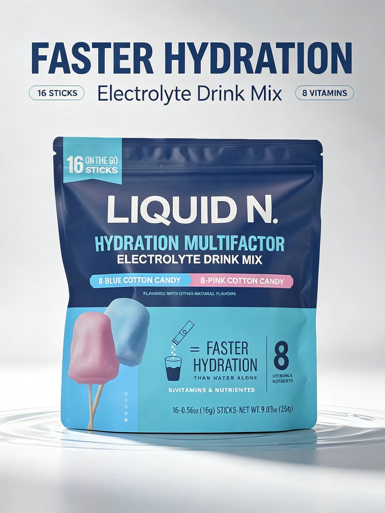 ผงอิเล็กโทรไลต์คอตตอนแคนดี้ แพ - Electrolyte Powder Pack บทวิจารณ์และราคา