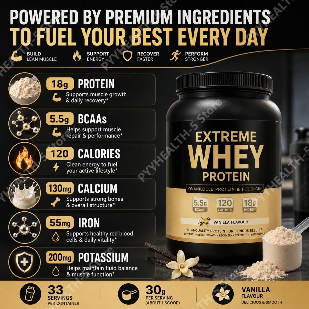 เวย์โปรตีนรสวานิลลา 2.2 ปอนด์  - Fitness Nutrition Whey บทวิจารณ์และราคา